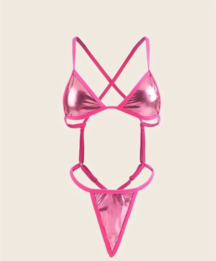 Metallic bikini set reference for resort and holiday collections