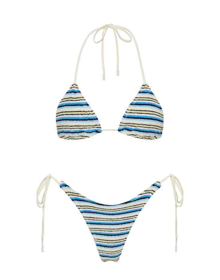 Triangle ribbed bikini reference for OEM swimwear sourcing