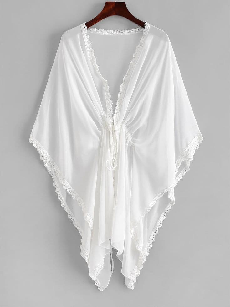 Sheer chiffon cover-up reference for beachwear private label programs