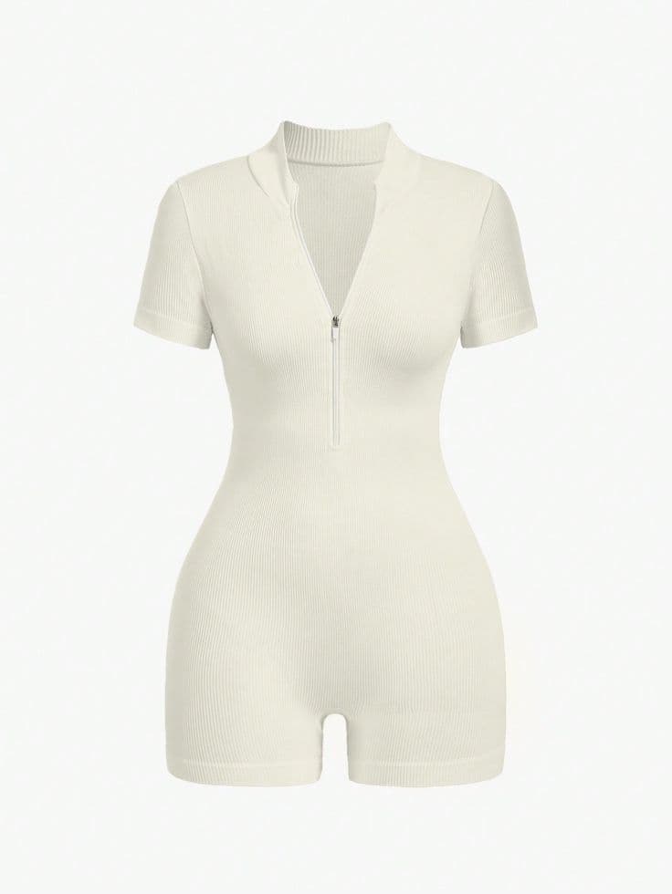 Sport zip-front swimsuit reference for performance swimwear production